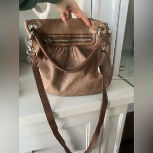 ROOTS Olivia Hobo Brown Leather Purse Made in Canada